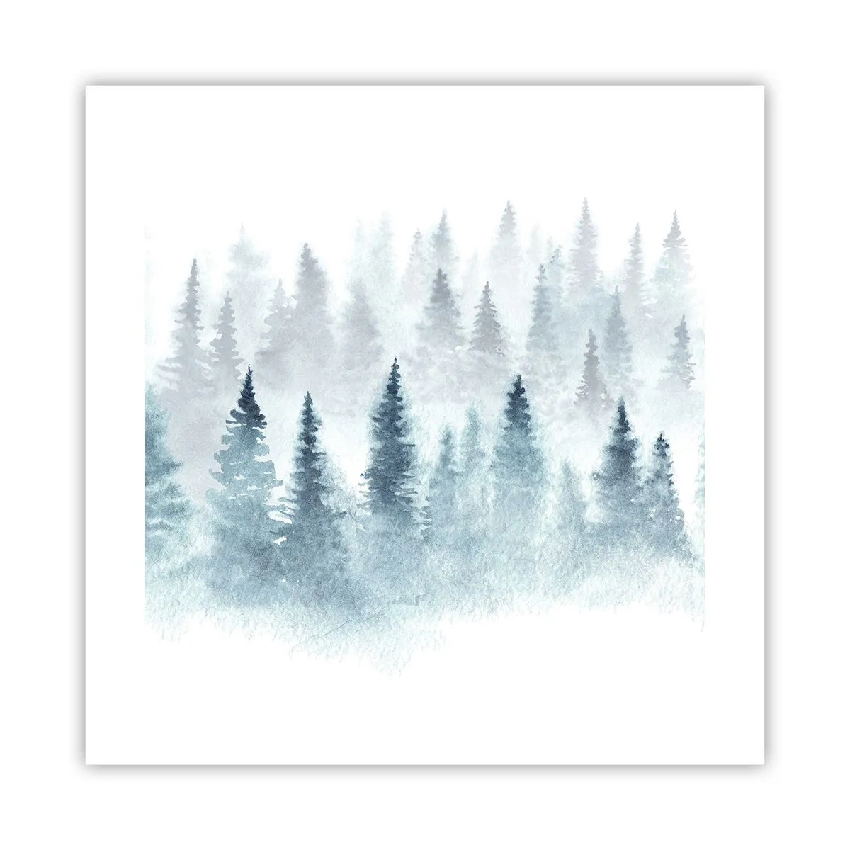Poster - In Nebel gehüllt - 40x40 cm