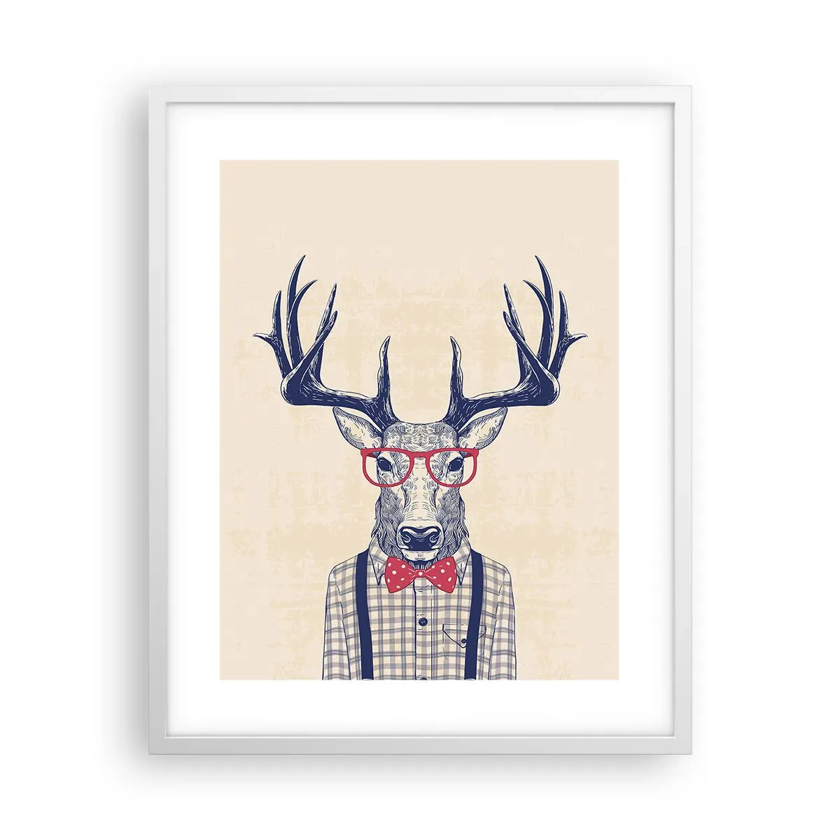 Poster in einem weißen Rahmen - Eine lustige Extravaganz - 40x50 cm