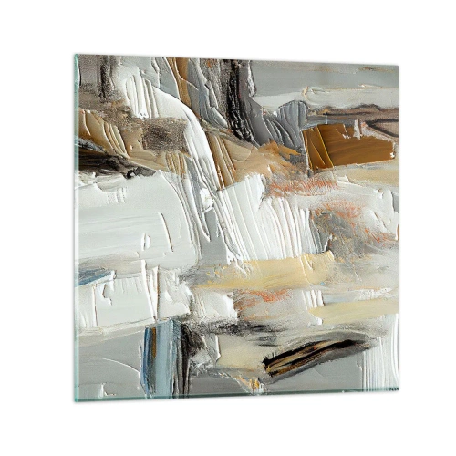 Glasbild - Bild auf glas - Bunte Schichten - 30x30 cm