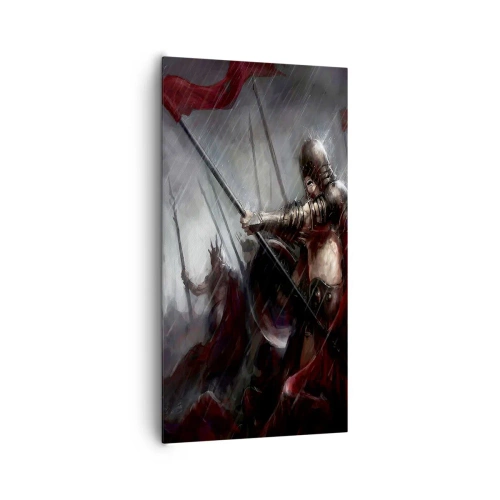 Bild auf Leinwand - Leinwandbild - Passant, sag Sparta ... - 65x120 cm