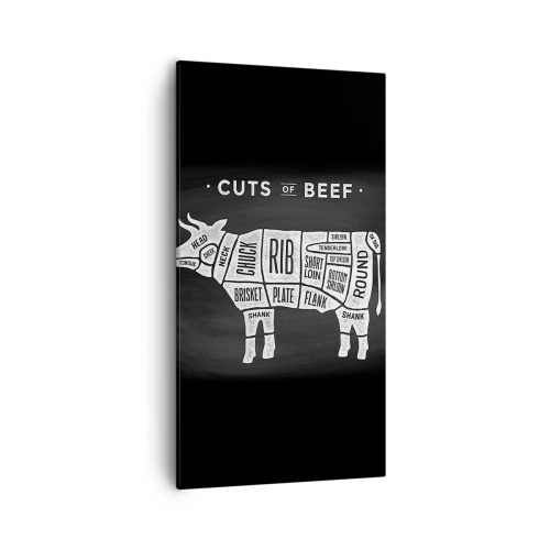 Bild auf Leinwand - Leinwandbild - Metzger Grundierung - 55x100 cm