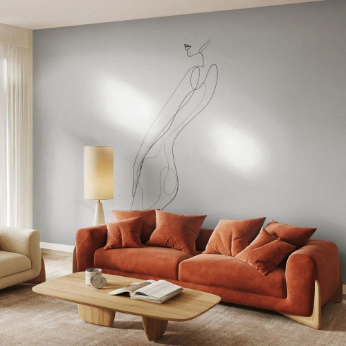 Fototapete Premium Sand - Bloß ein Versprechen - Frau, Grafik, Frauenkörper - 500x350 cm