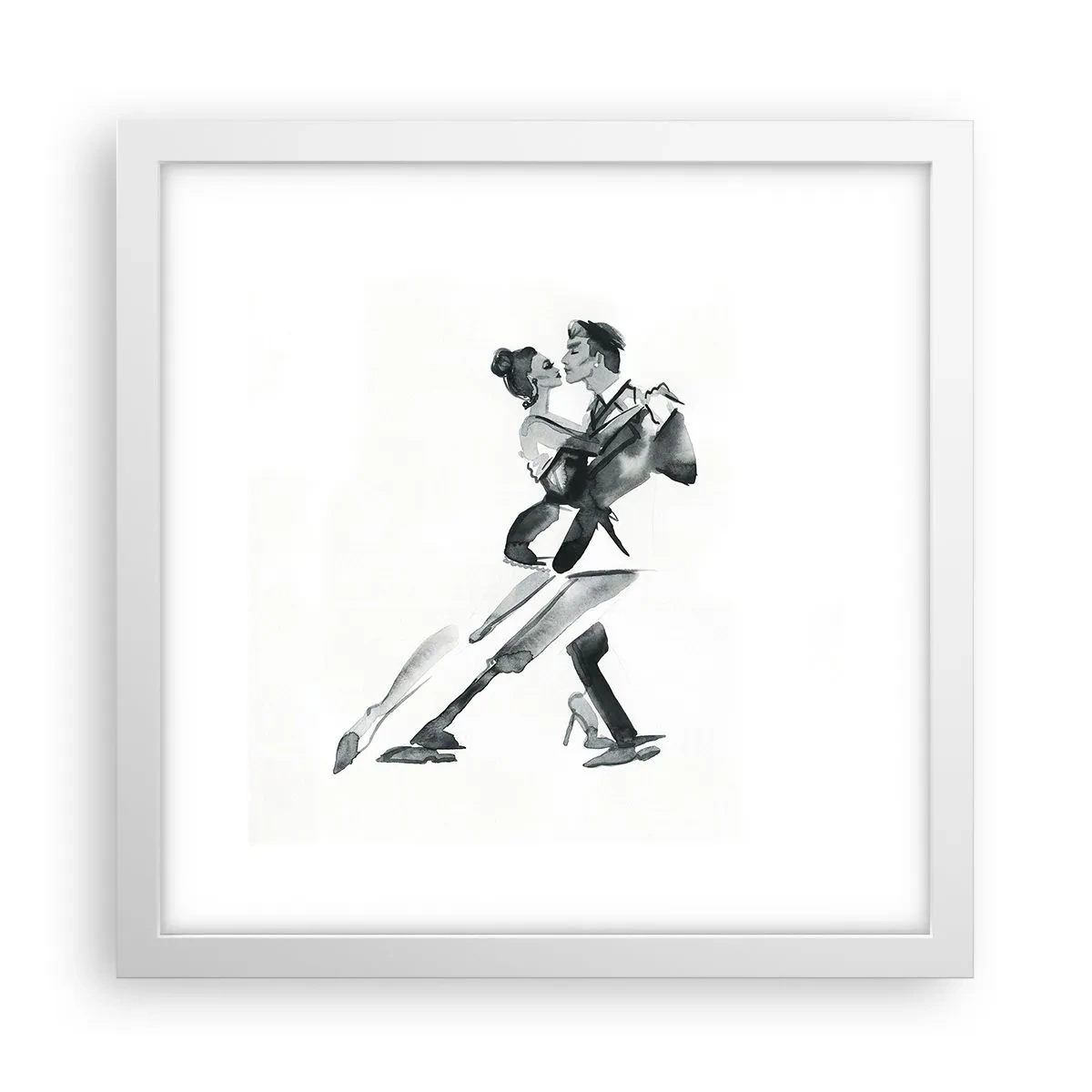 Poster in einem weißen Rahmen - In einem Schlag - 30x30 cm