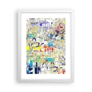 Poster in einem weißen Rahmen - Es freut einfach die Augen - 30x40 cm