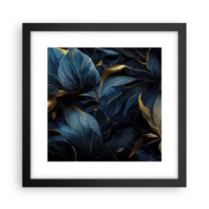 Poster in einem schwarzem Rahmen - Mit Gold gefüttert - 30x30 cm