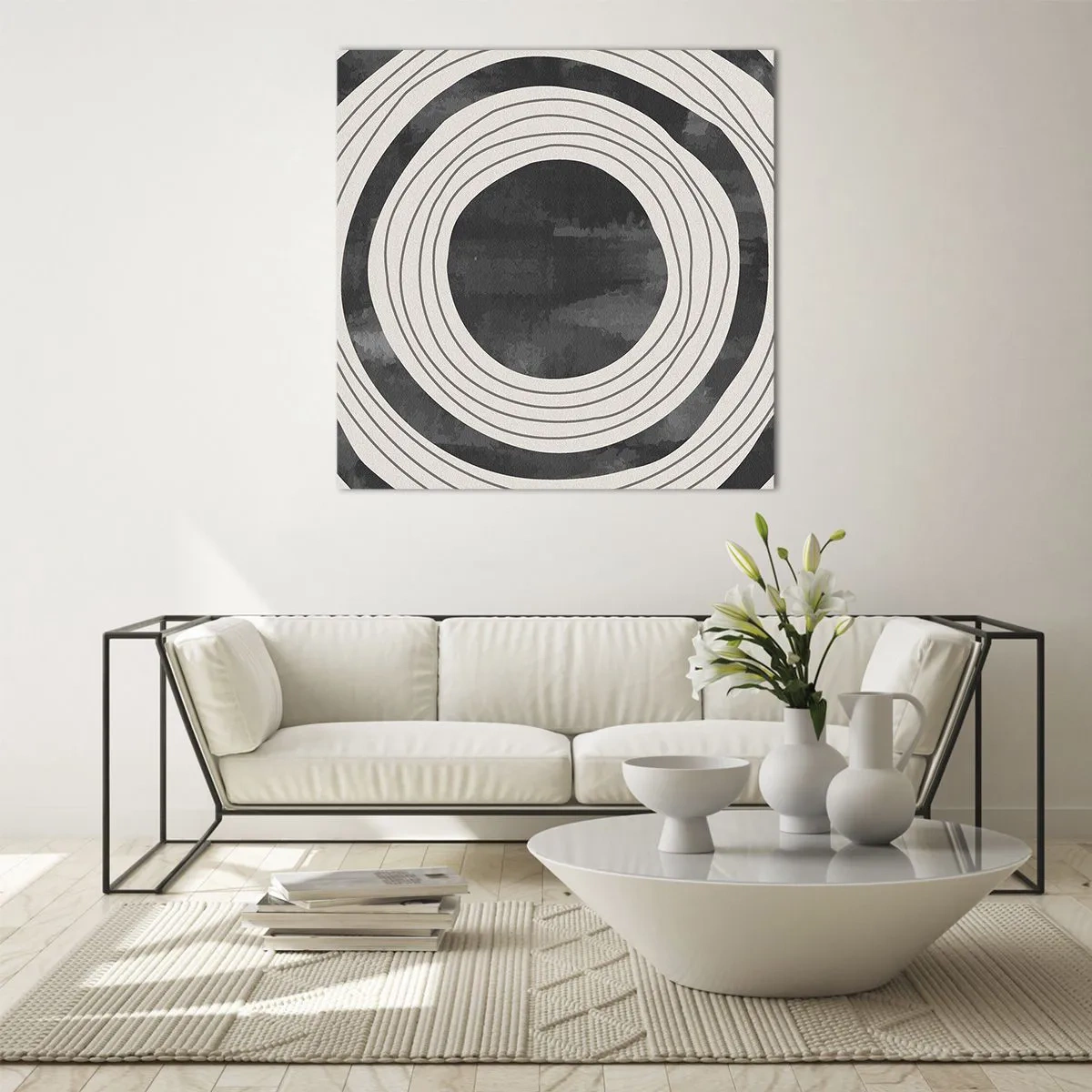 Glasbild - Bild auf glas - Auf den Punkt gebracht - 60x60 cm