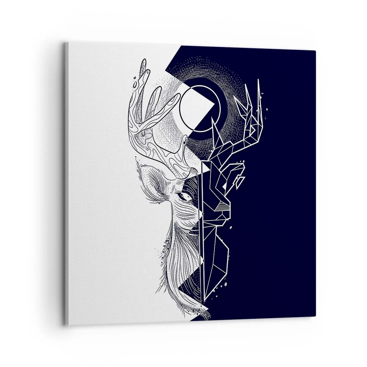 Bild auf Leinwand - Leinwandbild - Der Kampf und die Einheit der Gegensätze - 60x60 cm