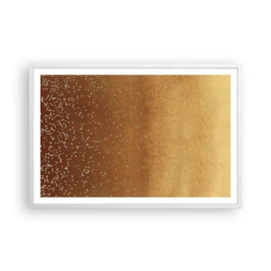 Poster in einem weißen Rahmen - Die Geburt des Lichts - 91x61 cm