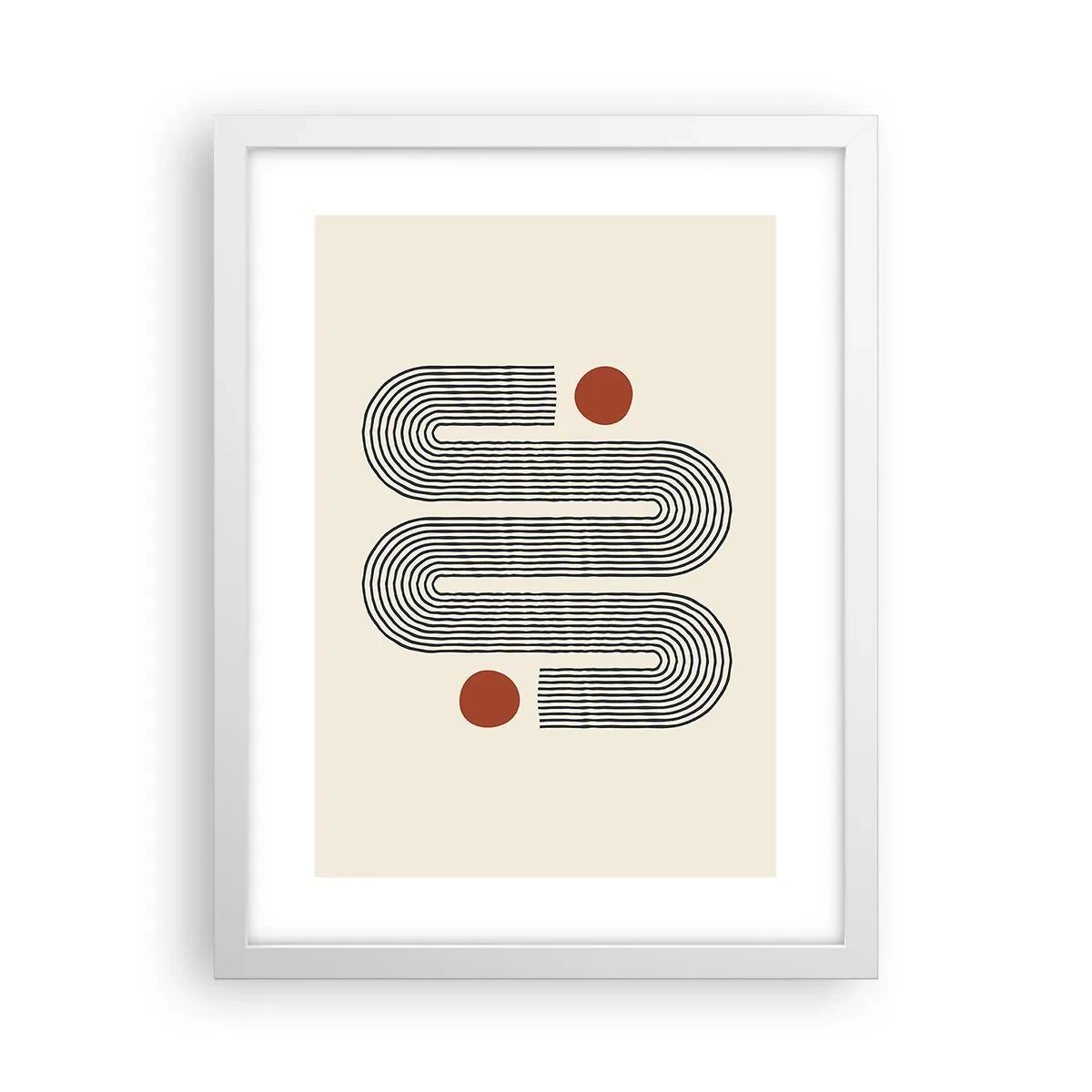 Poster in einem weißen Rahmen - Vom Anfang bis zum Ende - 30x40 cm