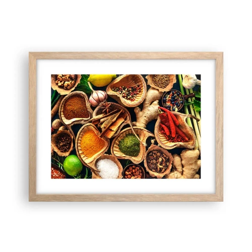 Poster in einem Rahmen aus heller Eiche - Nimm was du willst - 40x30 cm