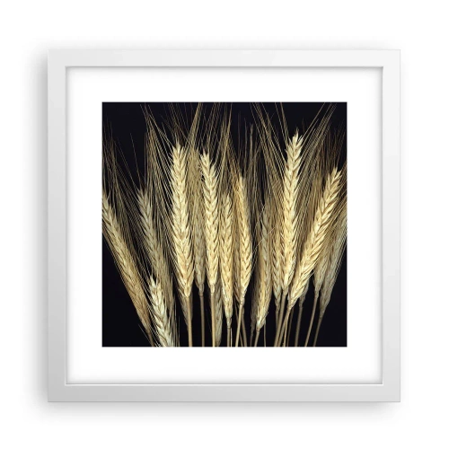 Poster in einem weißen Rahmen - Rustikale Magie - 30x30 cm