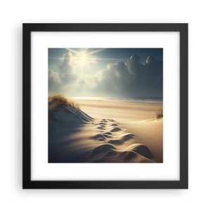 Poster in einem schwarzem Rahmen - Beruhigende Landschaft - 30x30 cm