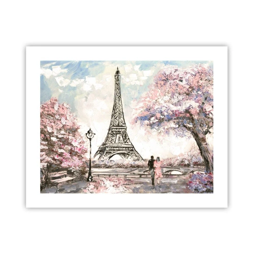 Poster - Aprilspaziergang durch Paris - 50x40 cm