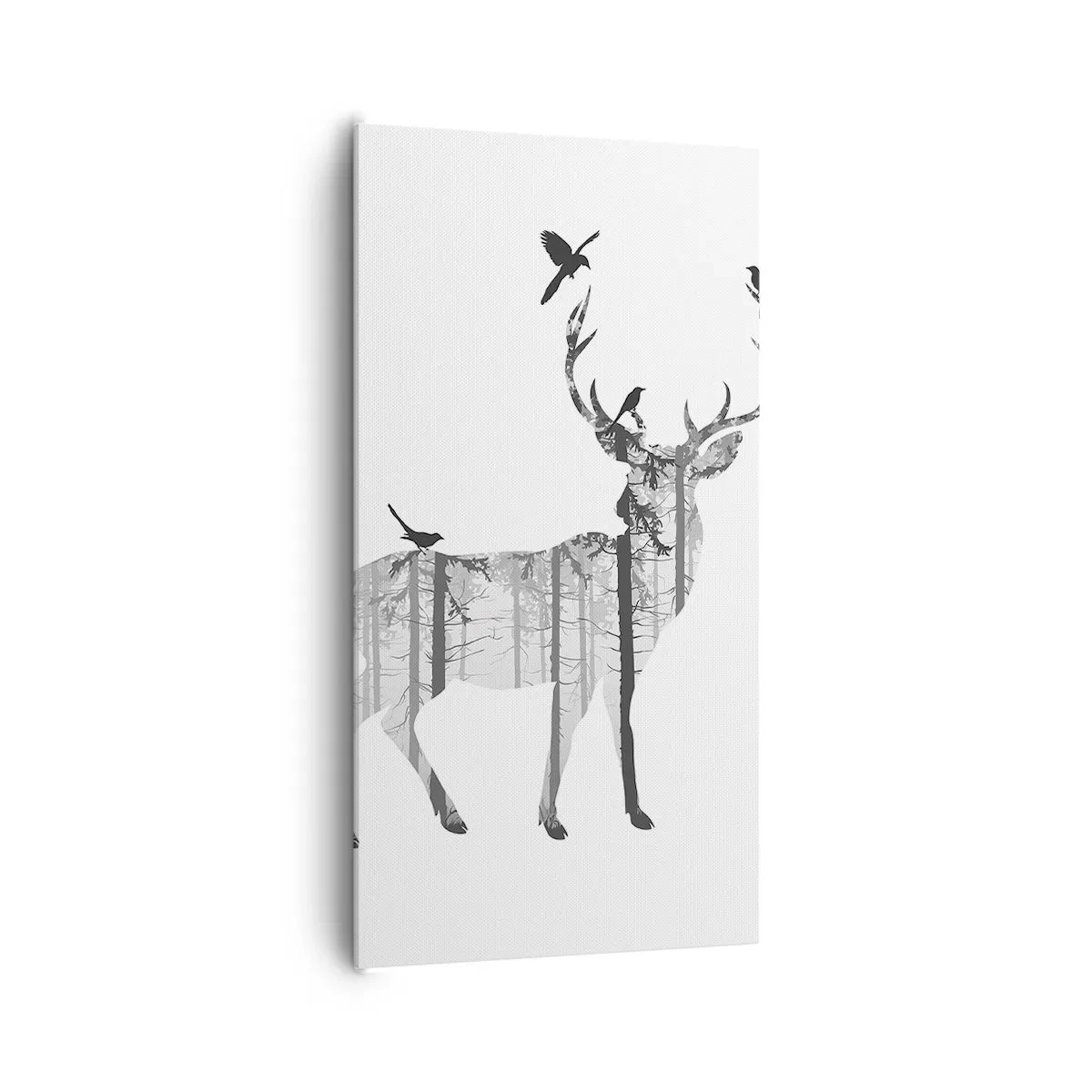 Bild auf Leinwand - Leinwandbild - Guter Waldgeist - 65x120 cm