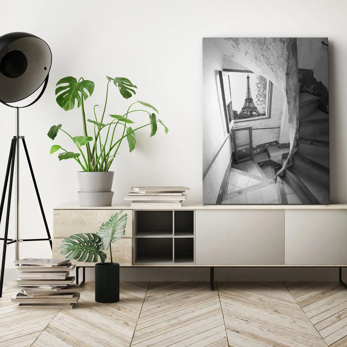 Bild auf Leinwand - Leinwandbild - Was für eine Aussicht! - 70x100 cm