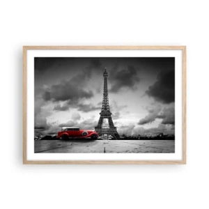 Poster in einem Rahmen aus heller Eiche - Vor nicht allzu langer Zeit in Paris - 70x50 cm