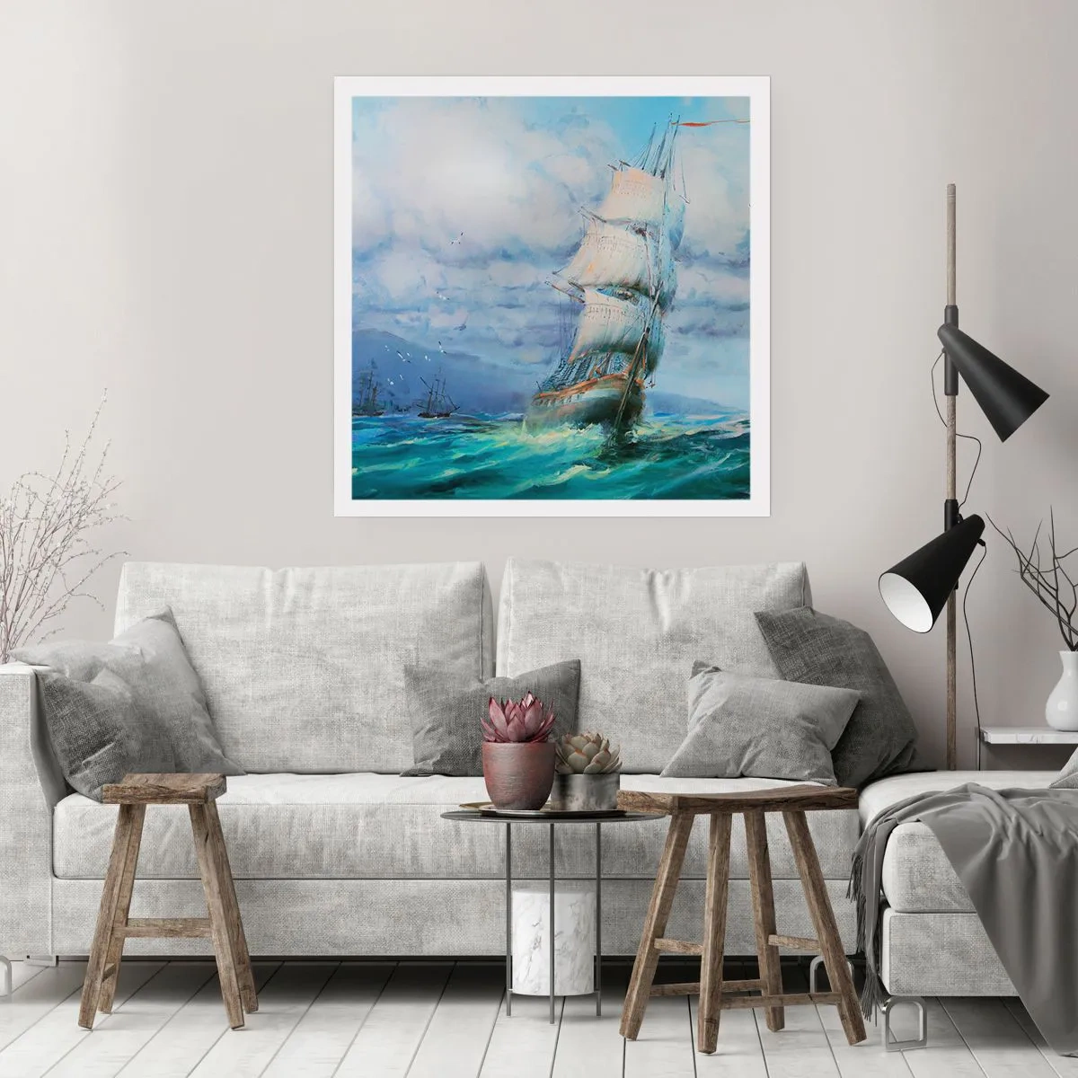 Poster - Guter Wind - 30x30 cm