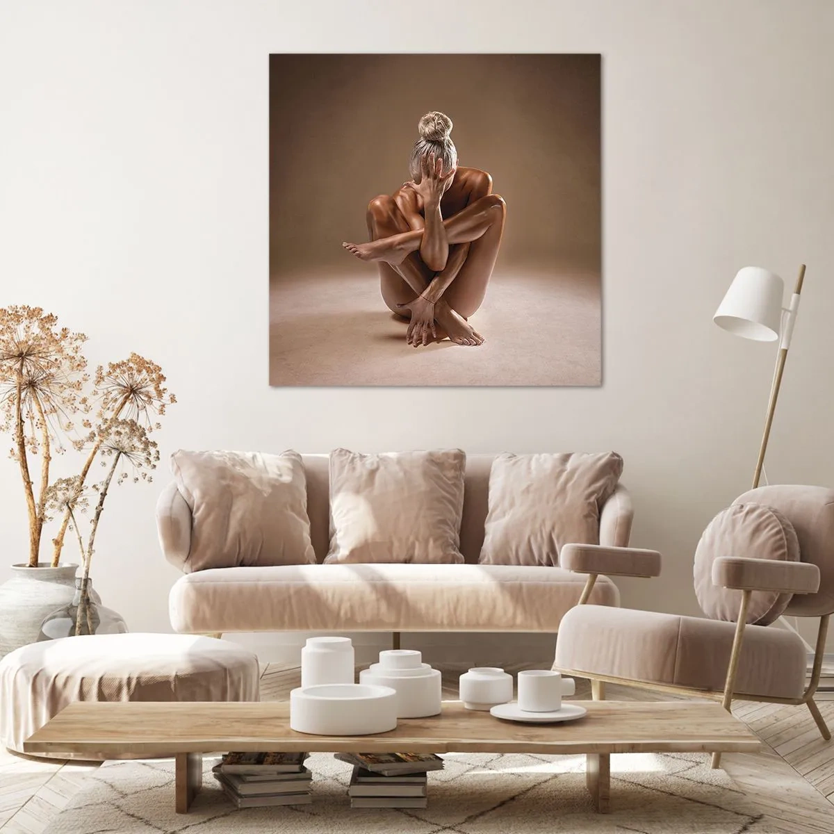 Bild auf Leinwand - Leinwandbild - Die Einheit von Körper und Geist - 60x60 cm