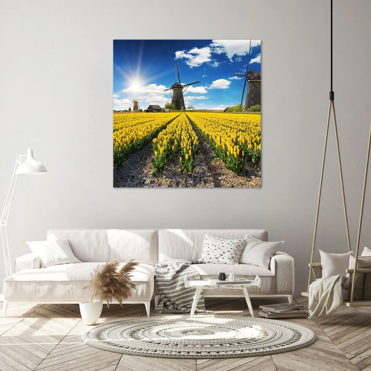 Bild auf Leinwand - Leinwandbild - Holländischer geht's nicht - 70x70 cm