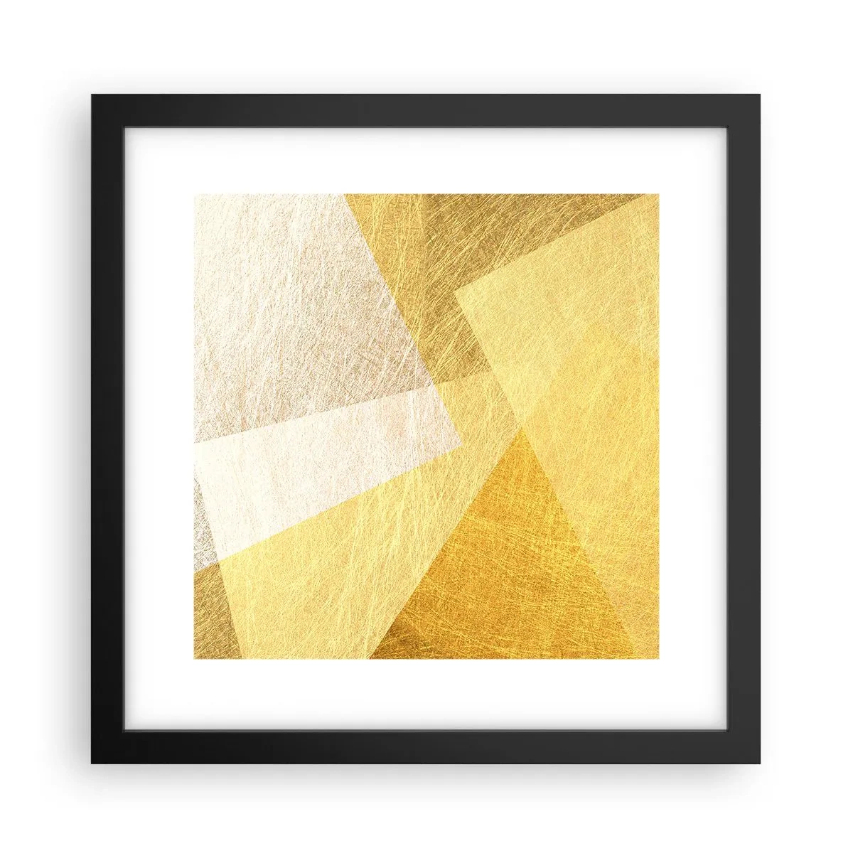 Poster in einem schwarzem Rahmen - Geometriewetter - 30x30 cm