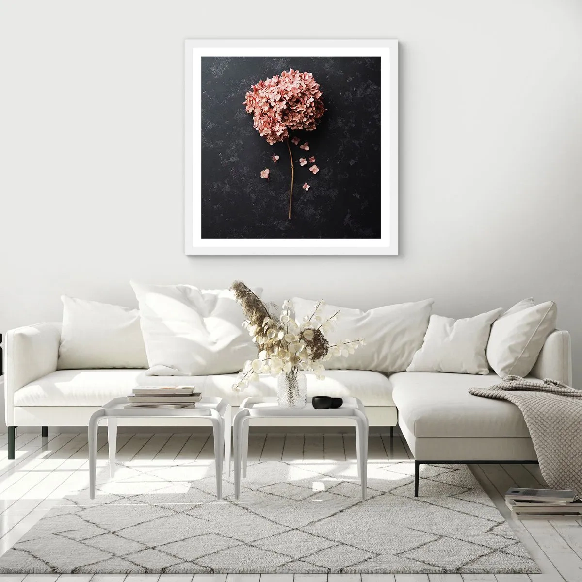 Poster in einem weißen Rahmen - Wirklich romantisches Zeichen - 60x60 cm