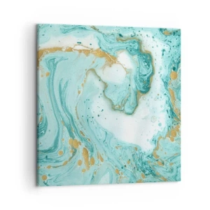 Bild auf Leinwand - Leinwandbild - Unter der großen Welle der Edo-Ära - 50x50 cm