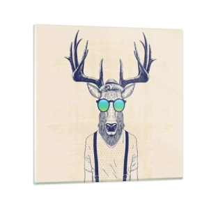 Glasbild - Bild auf glas - Wen hast du erwartet? - 30x30 cm