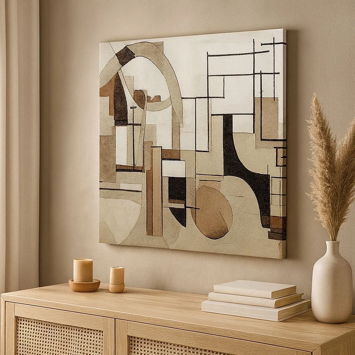 Bild auf Leinwand - Leinwandbild - Stadtbild 2.0 - 30x30 cm