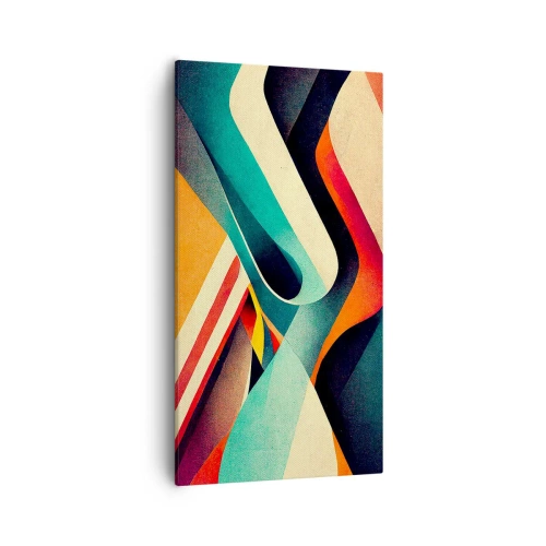 Bild auf Leinwand - Leinwandbild - Intensive Komposition - 55x100 cm