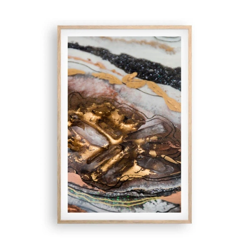 Poster in einem Rahmen aus heller Eiche - Das Element der Erde - 61x91 cm