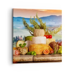 Bild auf Leinwand - Leinwandbild - Die italienische Lebensfreude - 70x70 cm