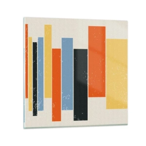 Glasbild - Bild auf glas - Musiknotation - 40x40 cm