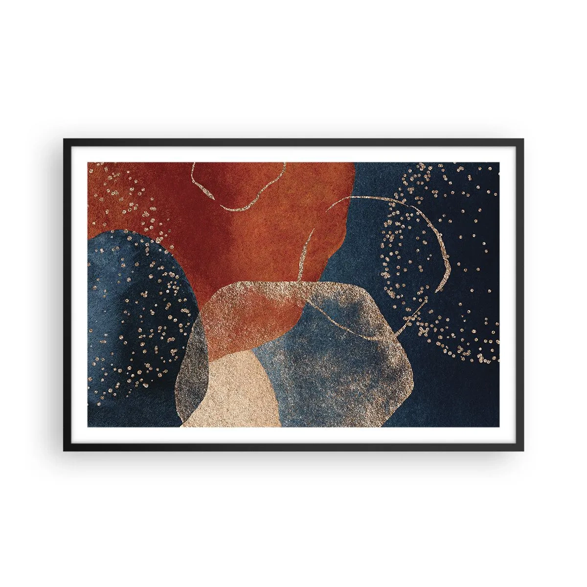 Poster in einem schwarzem Rahmen - Die Leichtigkeit des Seins - 91x61 cm