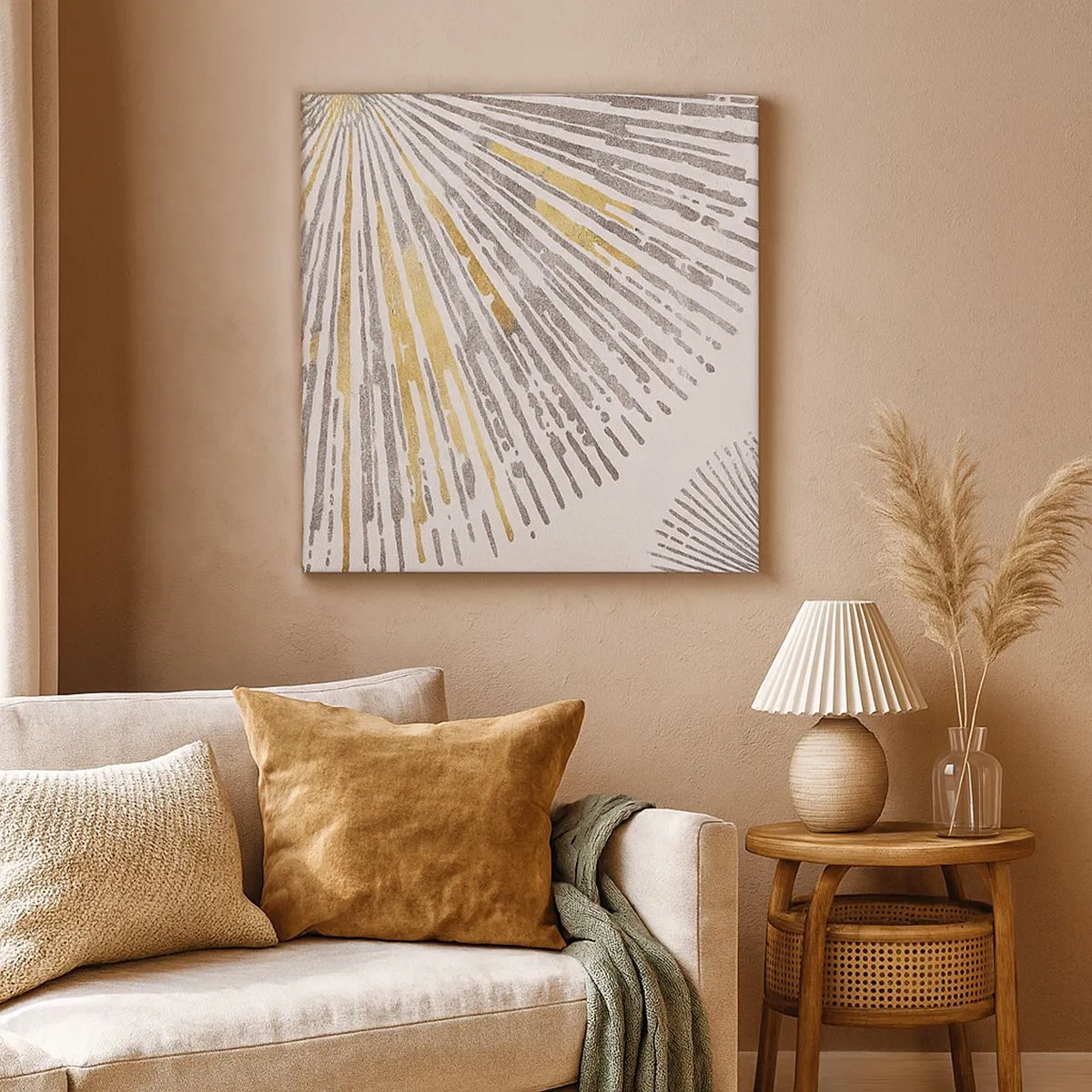 Bild auf Leinwand - Leinwandbild - Schönheit des Strahls - 30x30 cm