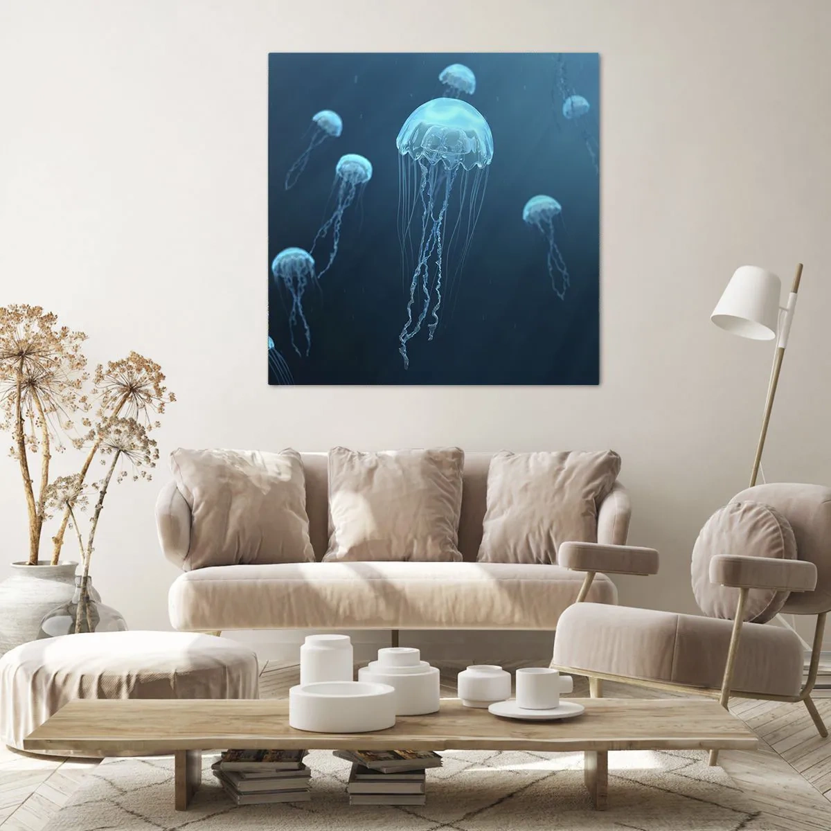 Bild auf Leinwand - Leinwandbild - Ozeantanz - 30x30 cm