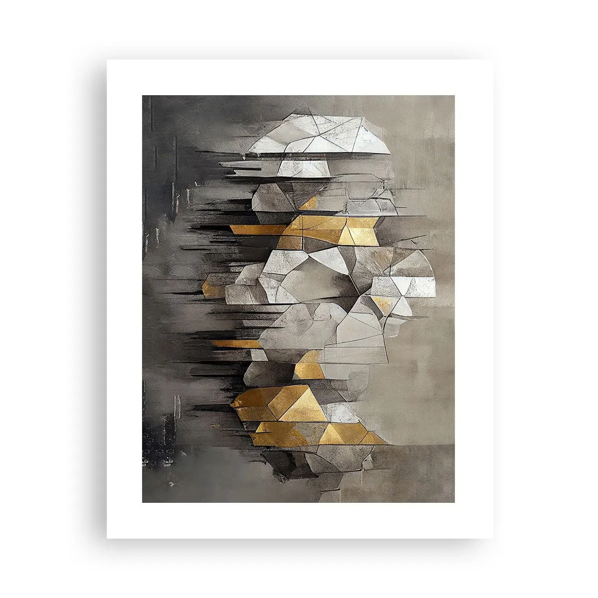 Poster - Komposition aus Eis und Licht - 40x50 cm
