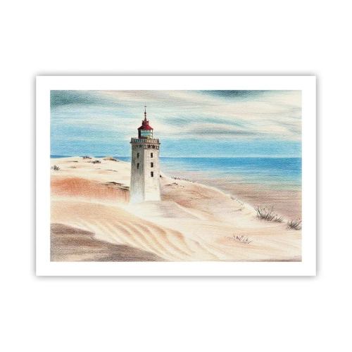 Poster - Immer aufs Meer starrend - 70x50 cm