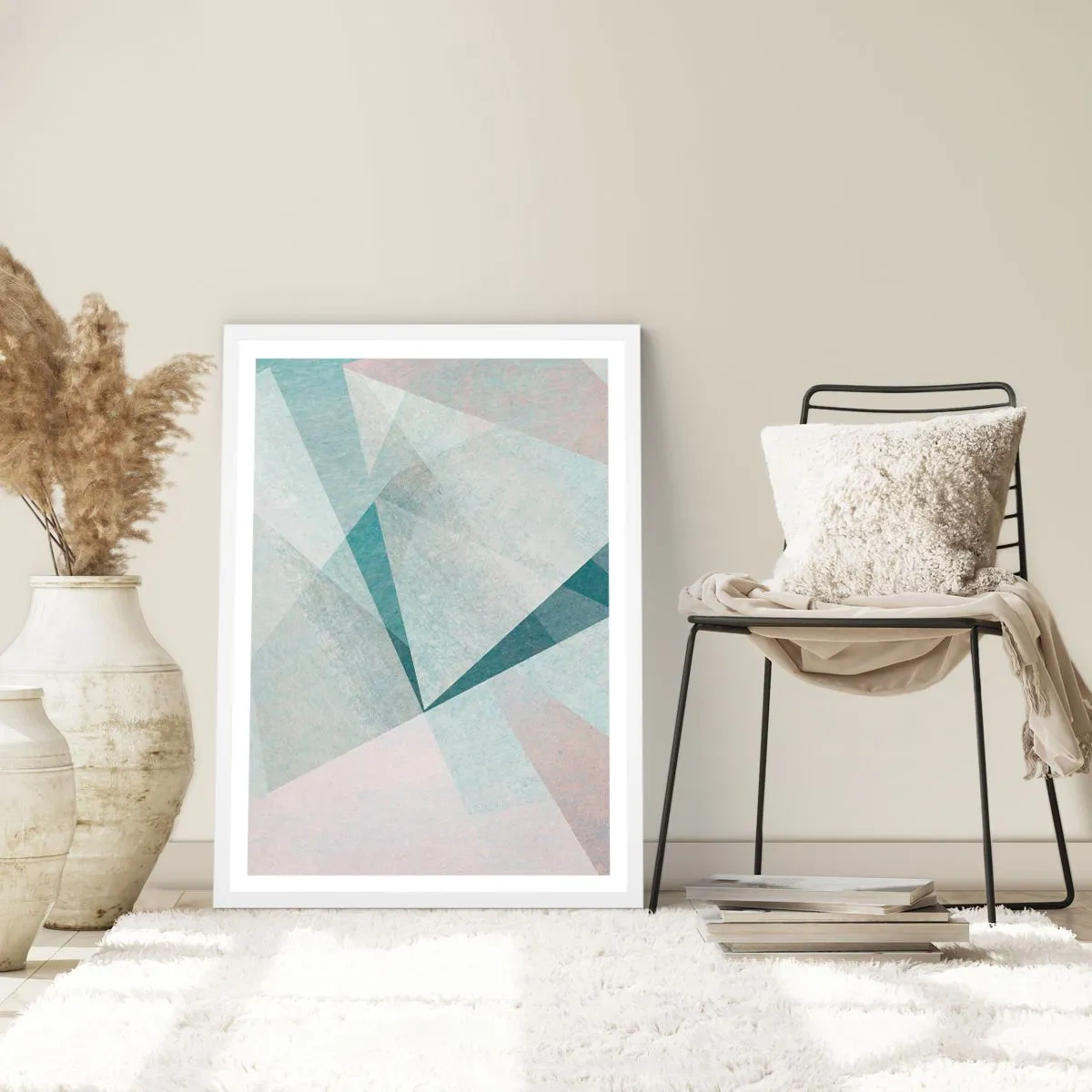 Poster in einem weißen Rahmen - Einfach aber dynamisch - 70x100 cm