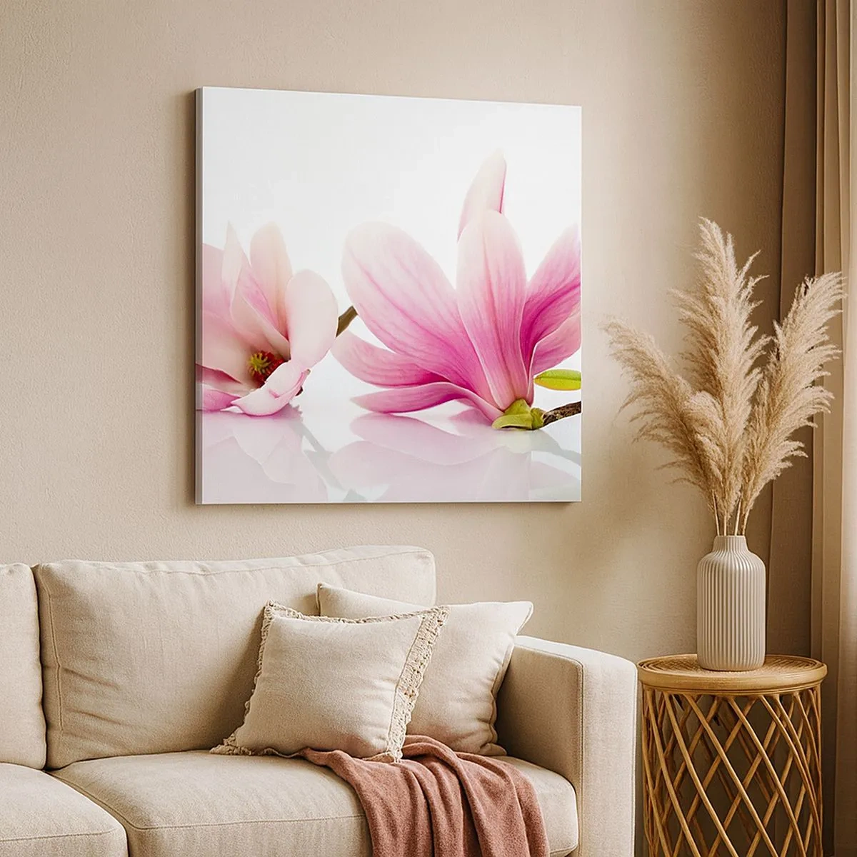 Bild auf Leinwand - Leinwandbild - Zart wie ein Frühlingswind - 30x30 cm