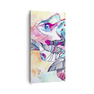 Bild auf Leinwand - Leinwandbild - So bunt wie unsere Welt - 65x120 cm