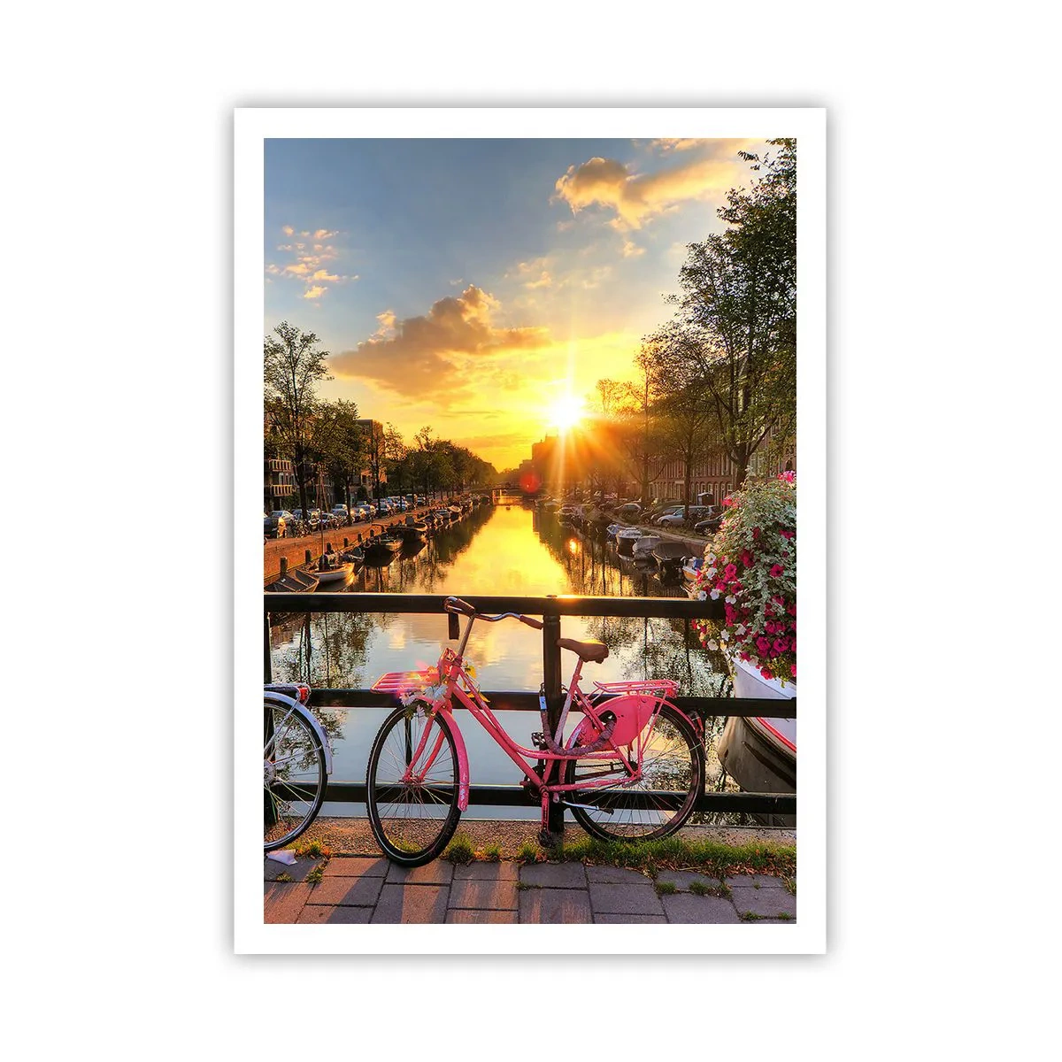 Poster - Frühlingsmorgen in Amsterdam - 70x100 cm