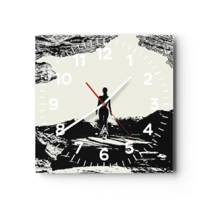 Wanduhr - Glasuhr - Neuer Blick - 30x30 cm