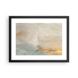 Poster in einem schwarzem Rahmen - Abstraktion – das Land der Sanftheit - 40x30 cm