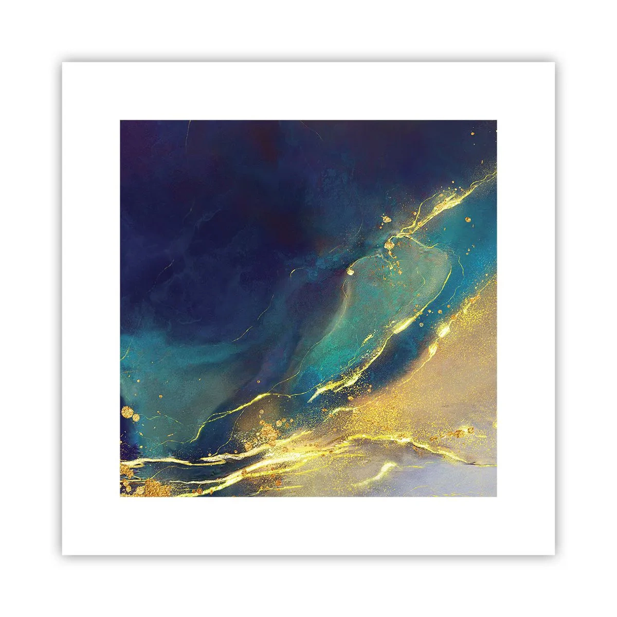 Poster - Der goldene Teich - 30x30 cm