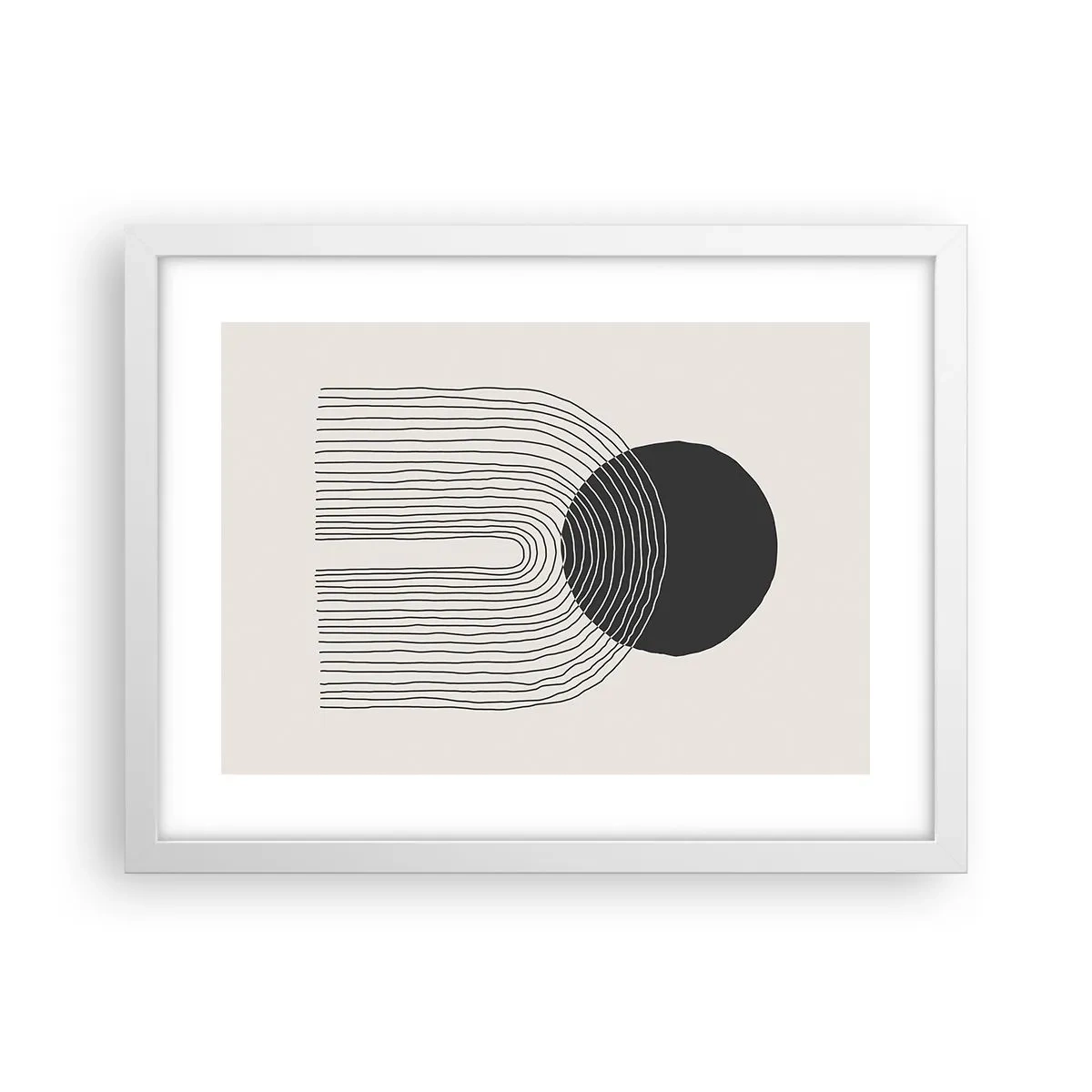 Poster in einem weißen Rahmen - Zittern und Vertrauen - 40x30 cm