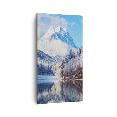 Bild auf Leinwand - Leinwandbild - Schneefang - 45x80 cm