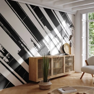 Fototapete Premium Canvas - Eine intensive und dynamische Komposition - Vektor, Minimalismus, Modern - 250x175 cm