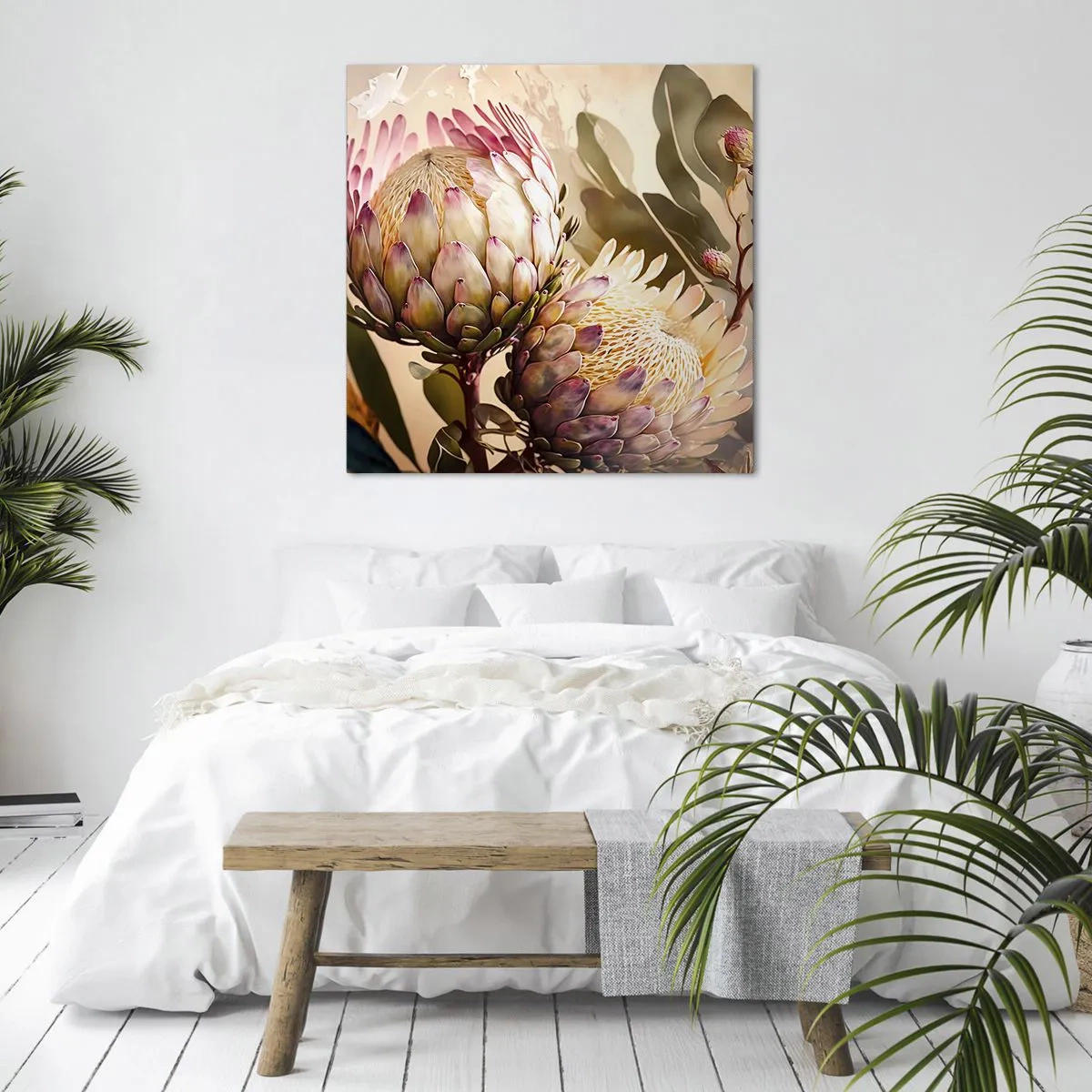 Bild auf Leinwand - Leinwandbild - Zärtlich umarmt - 30x30 cm