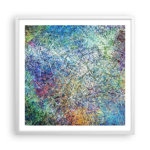 Poster in einem weißen Rahmen - Es ist nicht so einfach - 60x60 cm