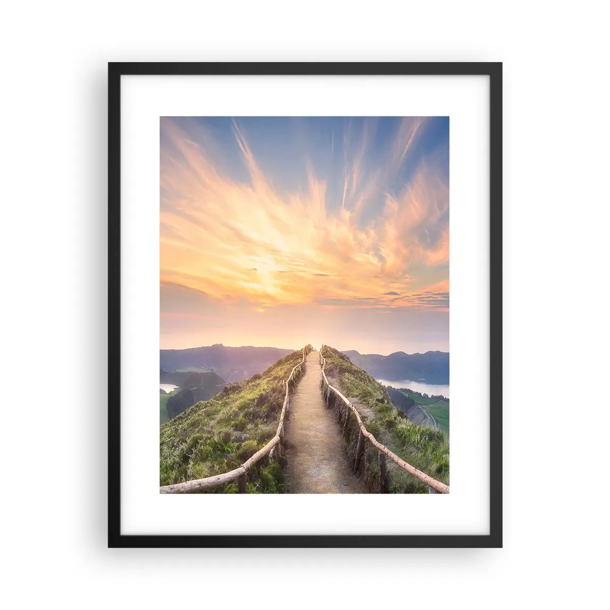 Poster in einem schwarzem Rahmen - Nah am Himmel - 40x50 cm